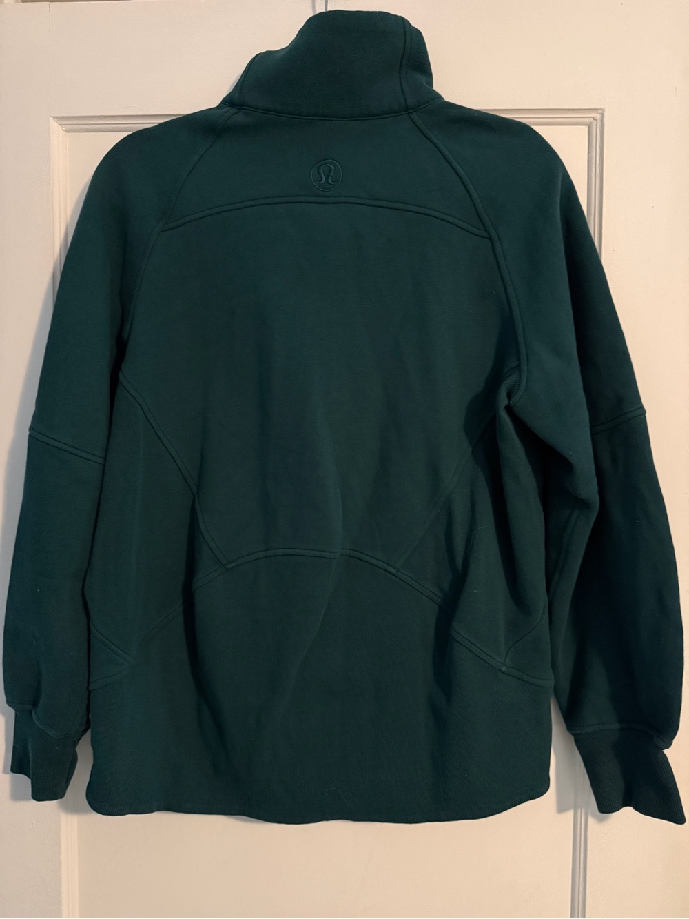 Lululemon Scuba Oversized Funnel-Neck Half Zip Long Storm Teal XS/S - Picture 6 of 9